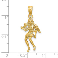 14k Large Virgo Zodiac Charm-C3172