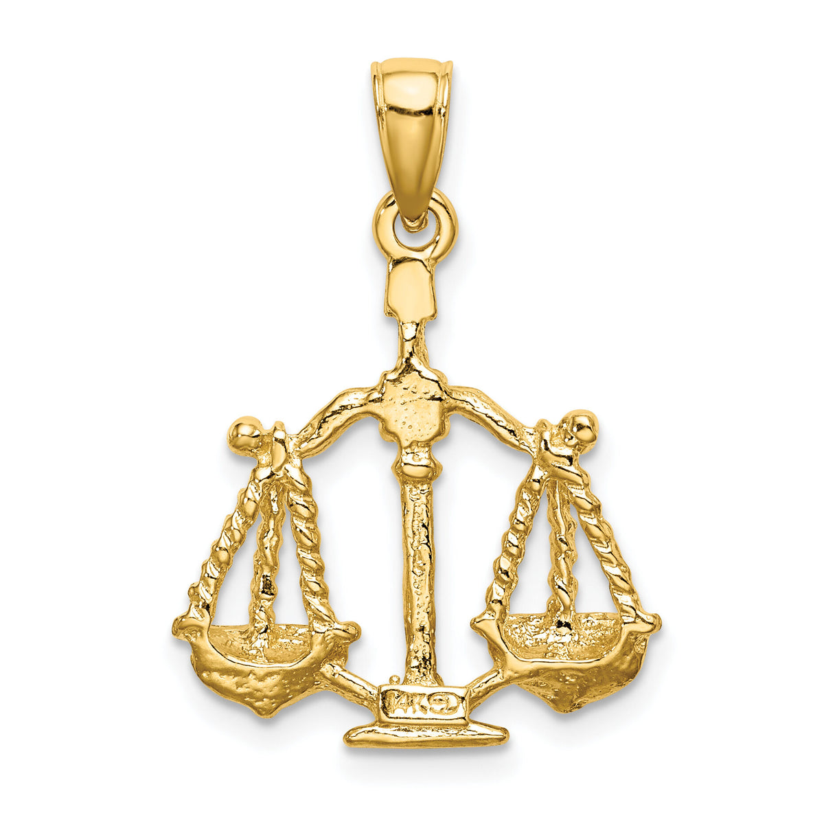 14k Large Libra Zodiac Charm-C3173