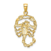 14k Large Scorpio Zodiac Charm-C3174