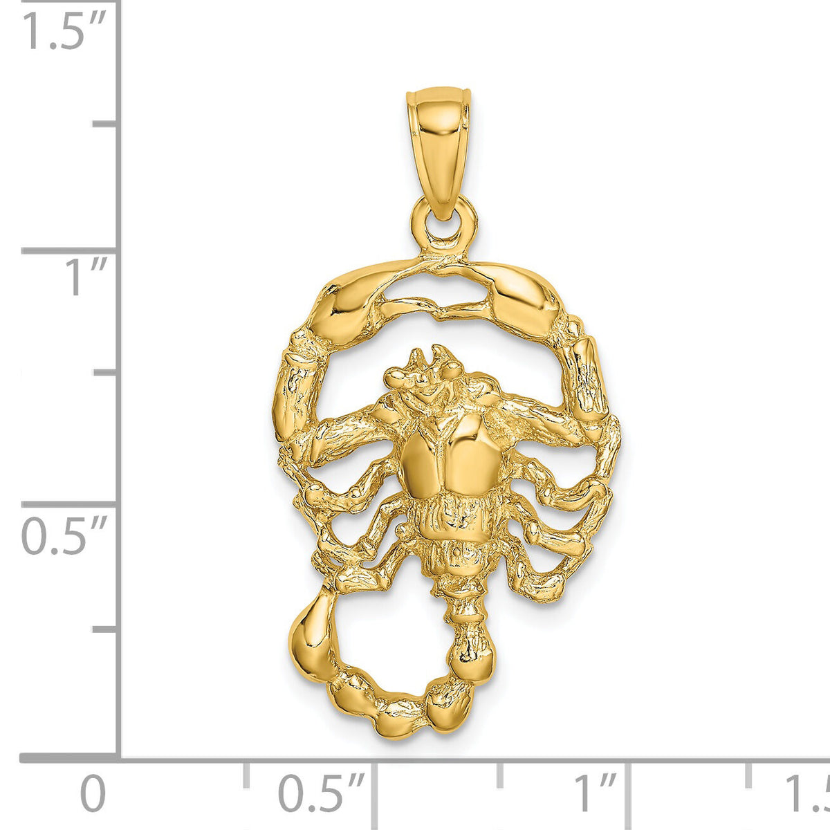 14k Large Scorpio Zodiac Charm-C3174