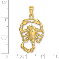 14k Large Scorpio Zodiac Charm-C3174