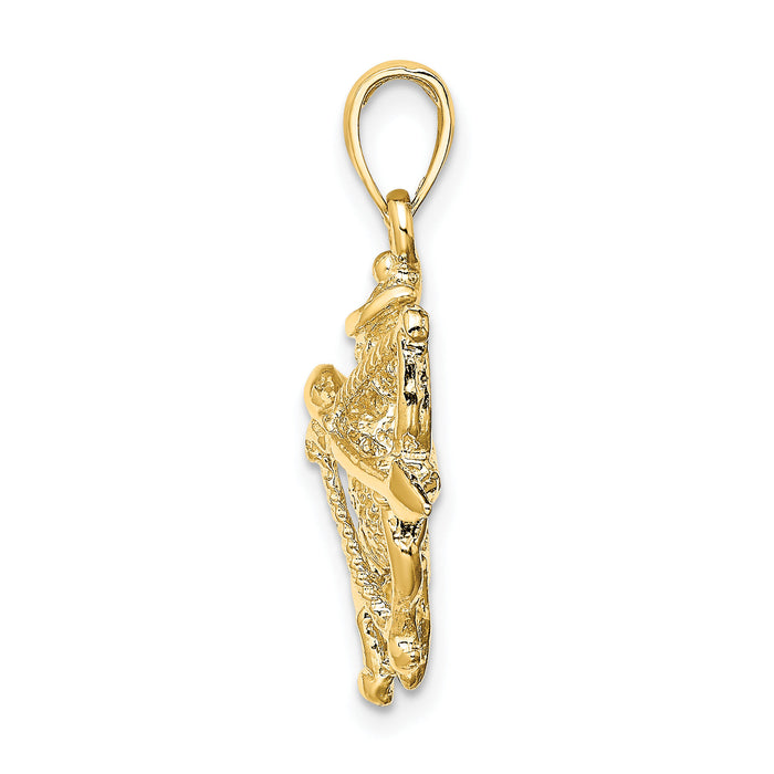 14k Large Sagittarius Zodiac Charm-C3175