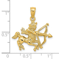 14k Large Sagittarius Zodiac Charm-C3175