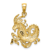 14k Large Capricorn Zodiac Charm-C3176