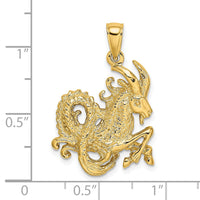 14k Large Capricorn Zodiac Charm-C3176