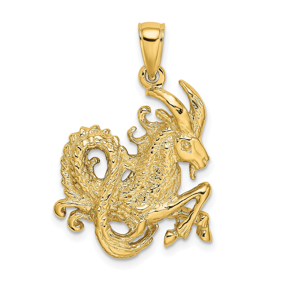 14k Large Capricorn Zodiac Charm-C3176