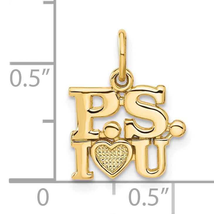 14k P.S. I LOVE YOU Charm-C321