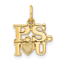 14k P.S. I LOVE YOU Charm-C321