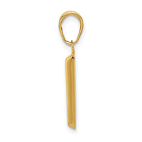 14k 3D Gold Bar Pendant-C3216