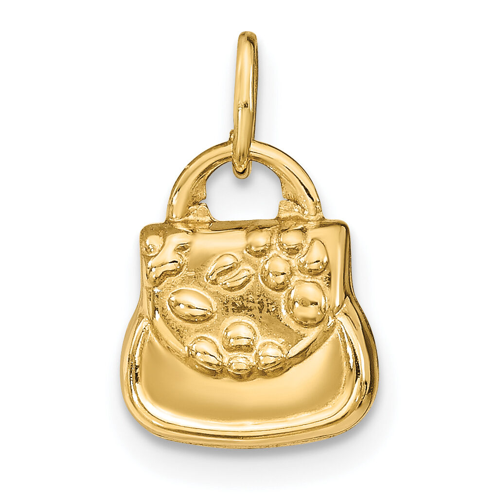 14k 3-D Purse Charm-C3219