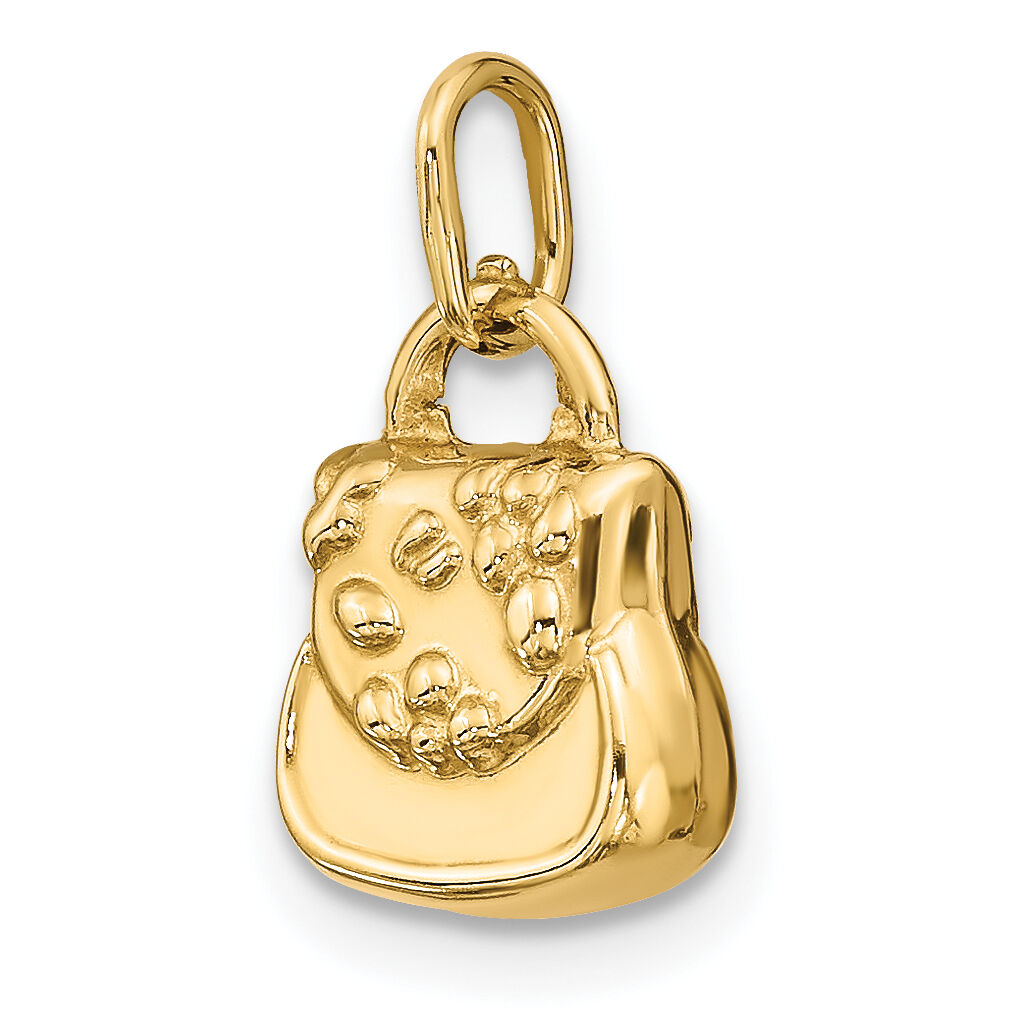 14k 3-D Purse Charm-C3219