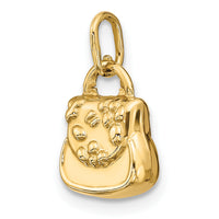 14k 3-D Purse Charm-C3219
