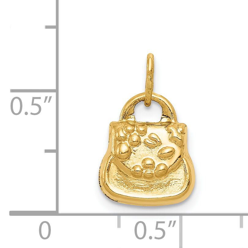 14k 3-D Purse Charm-C3219
