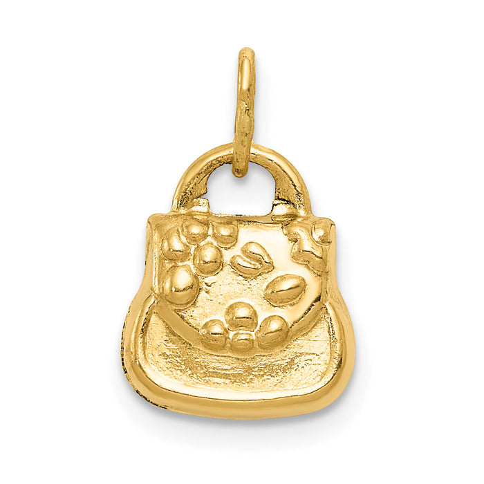 14k 3-D Purse Charm-C3219