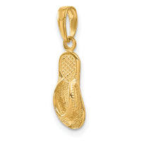 14k 3D Single Flip-Flop Pendant-C3228