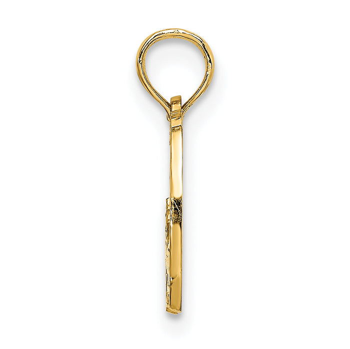 14K CAPE COD Map Charm-C3237