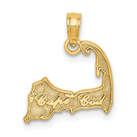 14K CAPE COD Map Charm-C3237
