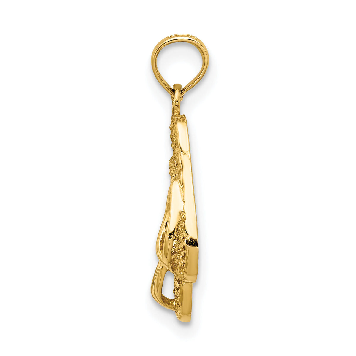 14k 3D CAPE COD Double Flip-Flop Charm-C3238