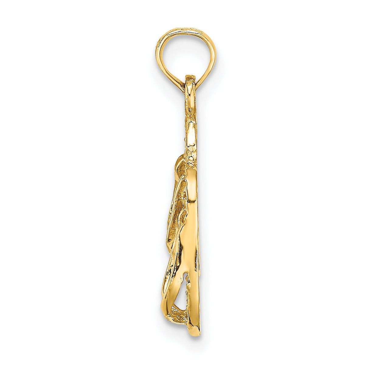 14k 3D DESTIN, FLORIDA Double Flip-Flop Charm-C3241