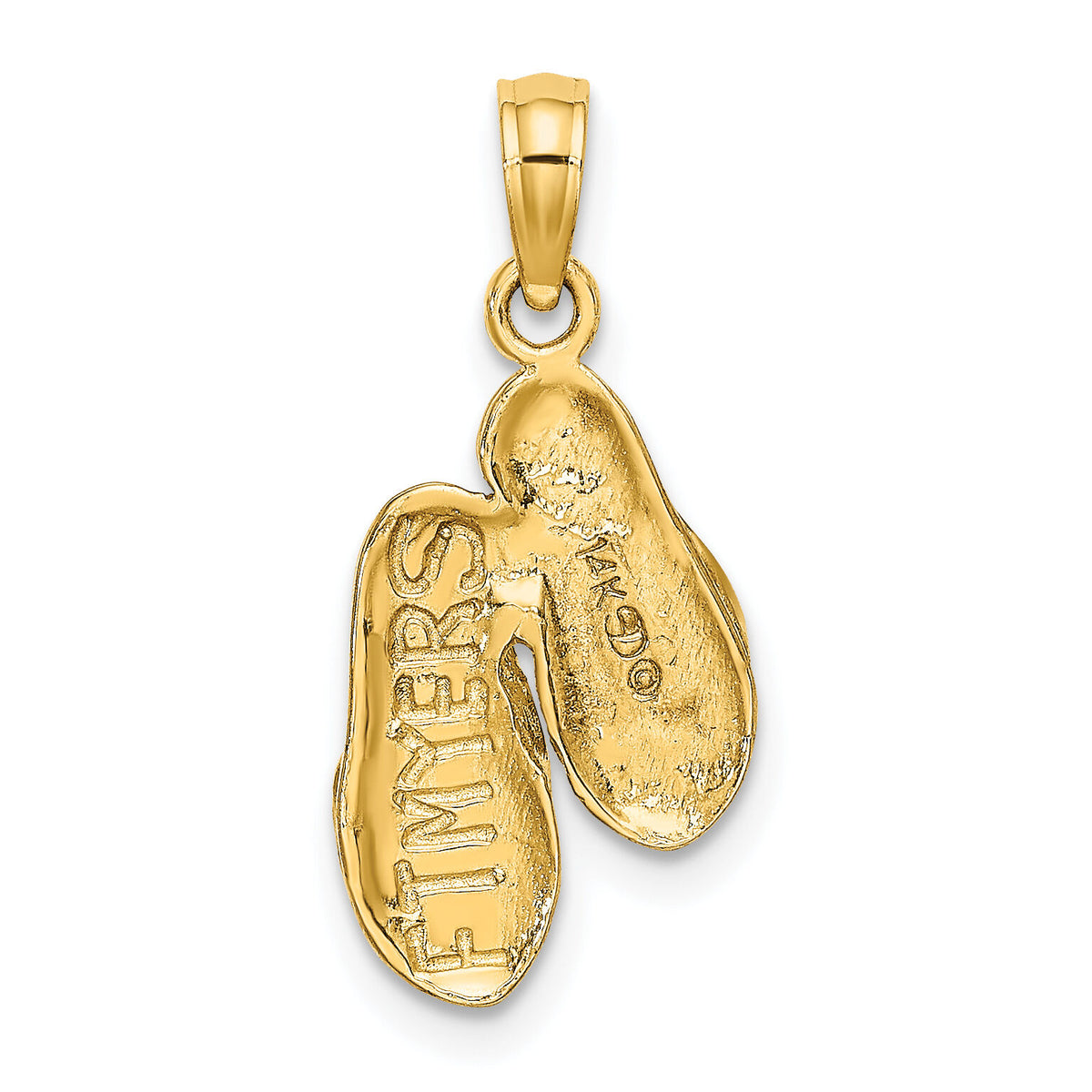 14k 3D FT. MYERS Double Flip-Flop Charm-C3244