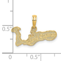14k GRAND CAYMAN Island Map Charm-C3246