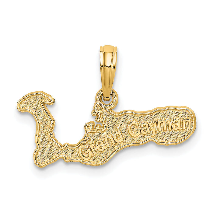 14k GRAND CAYMAN Island Map Charm-C3246