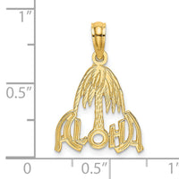 14k ALOHA Palm Tree Charm-C3249