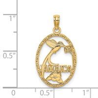 14k JAMAICA w/Bird and Flowers Charm-C3255