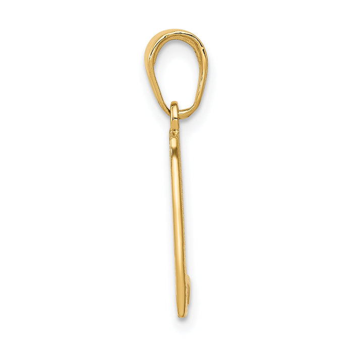 14k Mile 0 KEY WEST Mile Marker Pendant-C3262