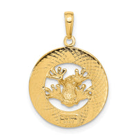 14k PUERTO RICO with Frog Pendant-C3285