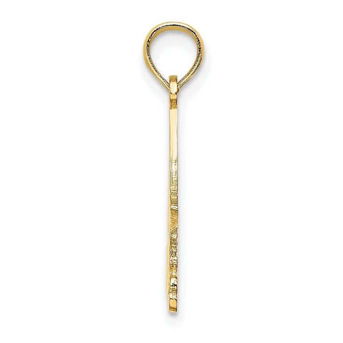 14k I LOVE STONE HARBOR Sailboat Charm-C3303