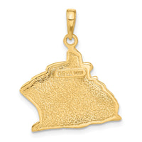 14k Cruise Ship Pendant-C3312