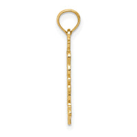 14k Double Palm Trees Pendant-C3324