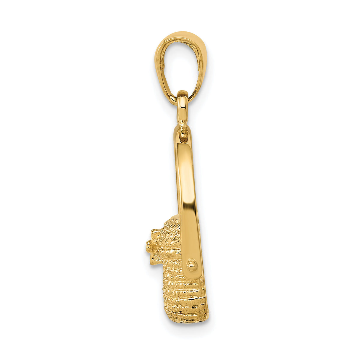 14k Large Nantucket Basket Pendant-C3335