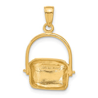14k Large Nantucket Basket Pendant-C3335