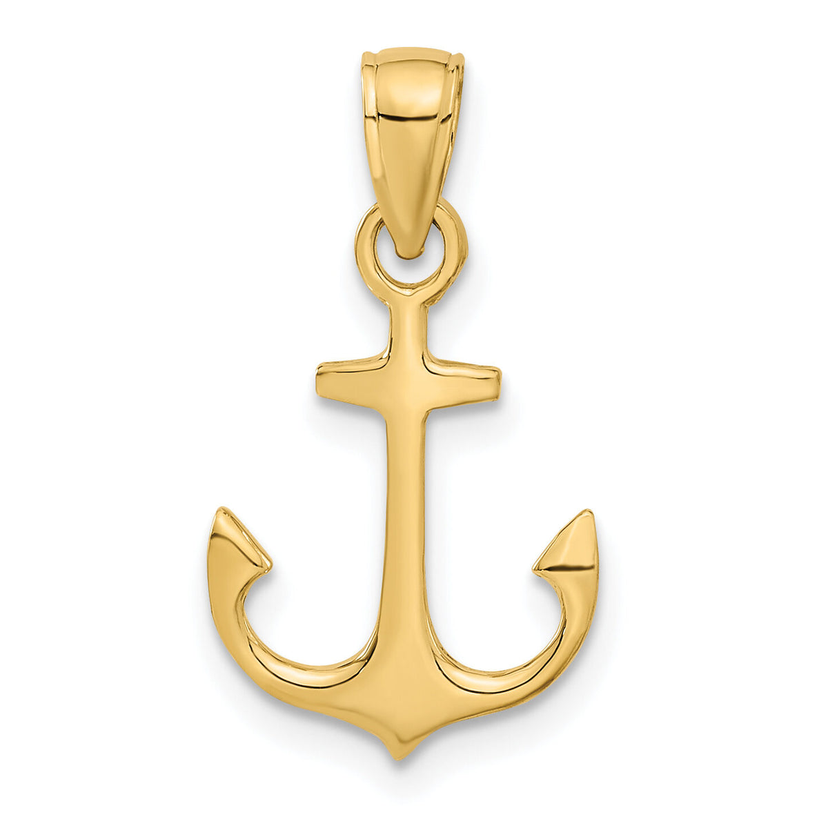 14k Anchor Pendant-C3339