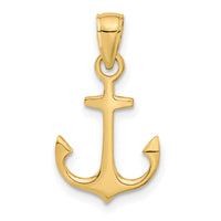 14k Anchor Pendant-C3339