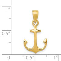 14k Anchor Pendant-C3339