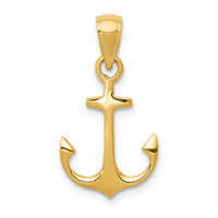 14k Anchor Pendant-C3339