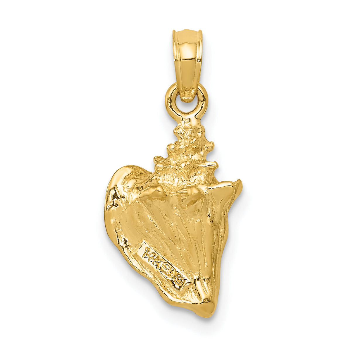 14k 3-D Conch Shell Pendant-C3368