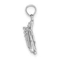 14K White Gold Conch Shell Charm-C3369W