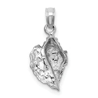 14K White Gold Conch Shell Charm-C3369W