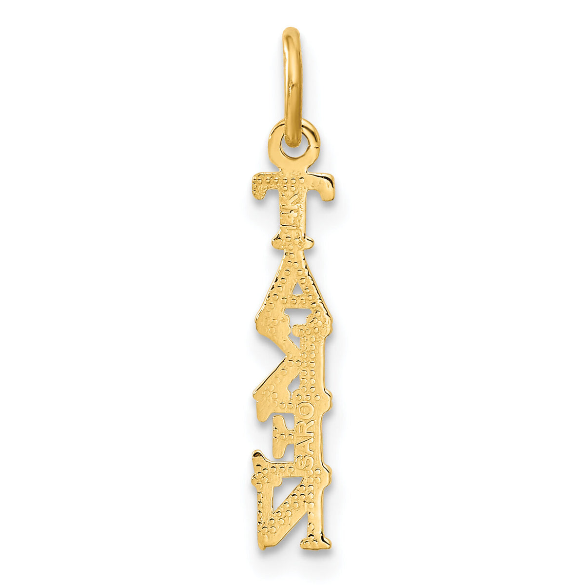 14K Polished TAKEN Charm-C337