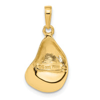 14k Oyster Shell Pendant-C3384