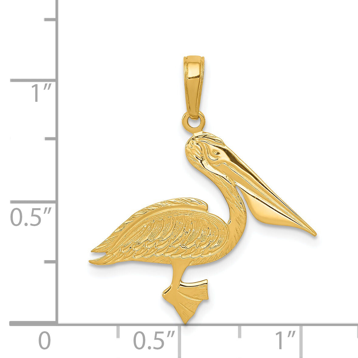 14k Pelican Pendant-C3386