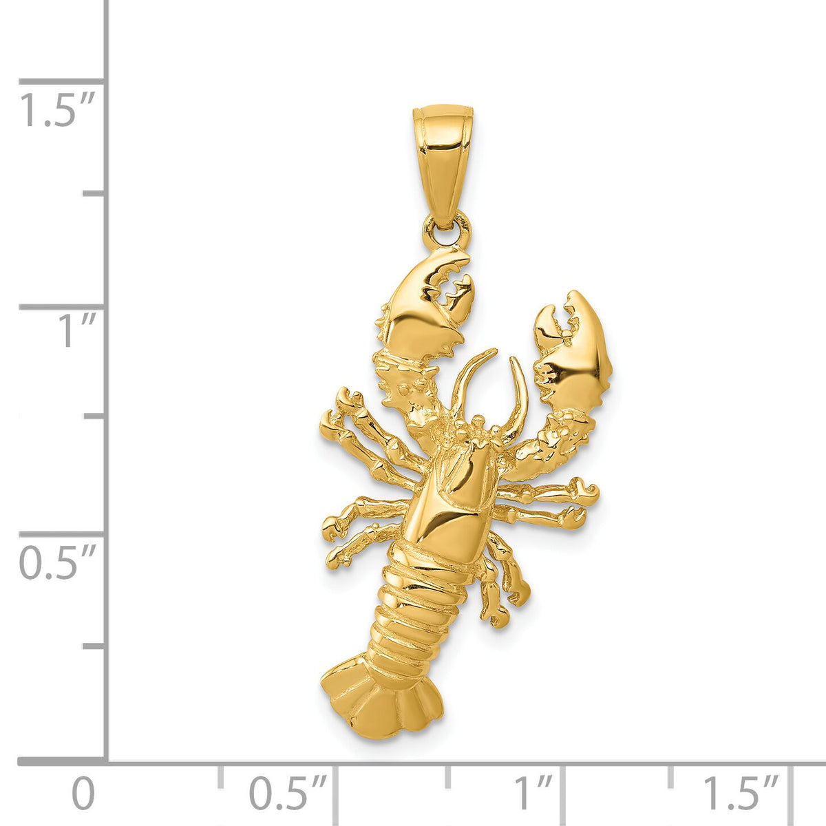 14k Lobster Pendant-C3411