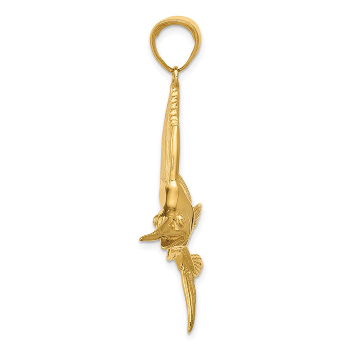 14k Sailfish Pendant-C3425