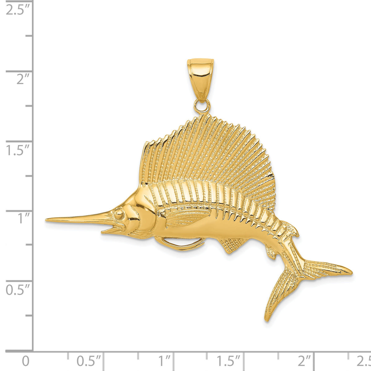 14k Sailfish Pendant-C3425