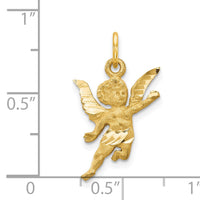 14k Diamond-cut Angel Charm-C344