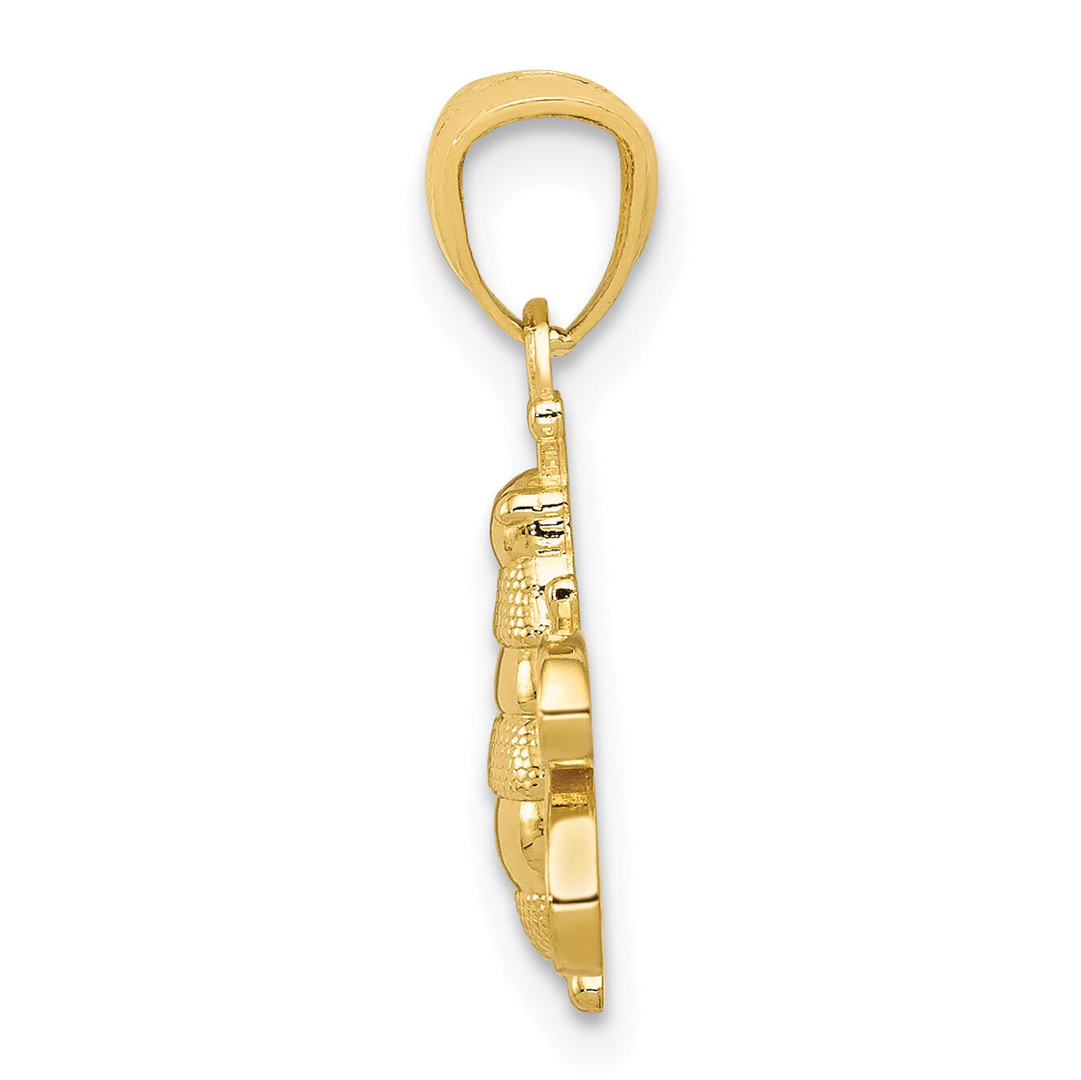 14k Polished Bee Pendant-C3462